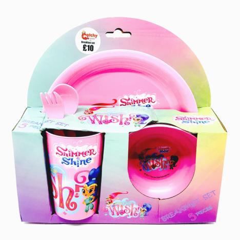 Shimmer & Shine 5 Piece Breakfast Set £4.49